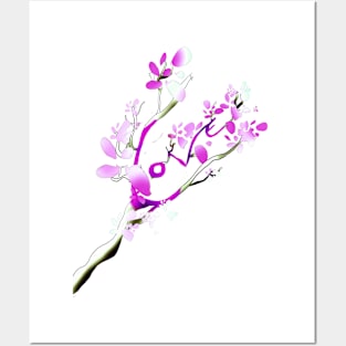 Love flower Posters and Art